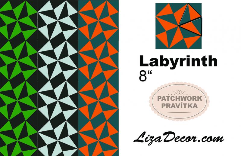 Patchwork Schablone Labyrinth