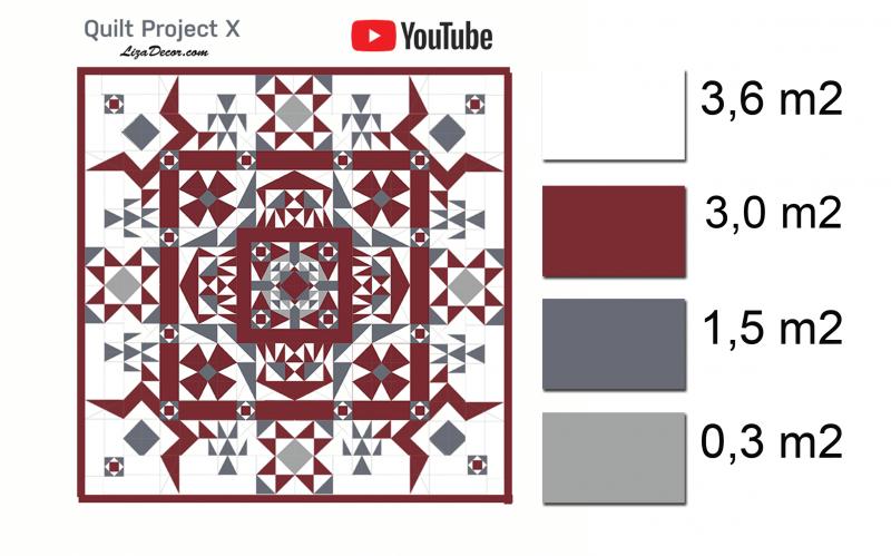 Sada Pravítek Half Square, Half Rectangle a Storm pro projekt QPX 
