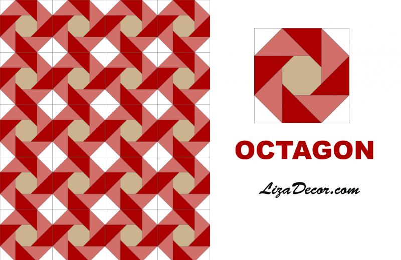 Patchworková šablona Octagon 