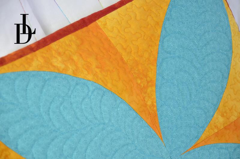 Patchwork templates Orange Peel Quilt Large 