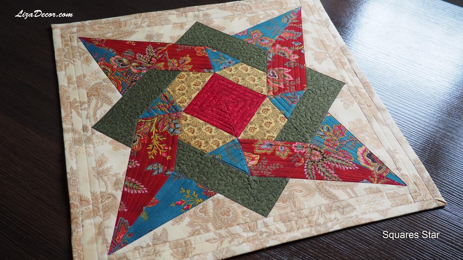 Patchwork Schablonen Squares Star
