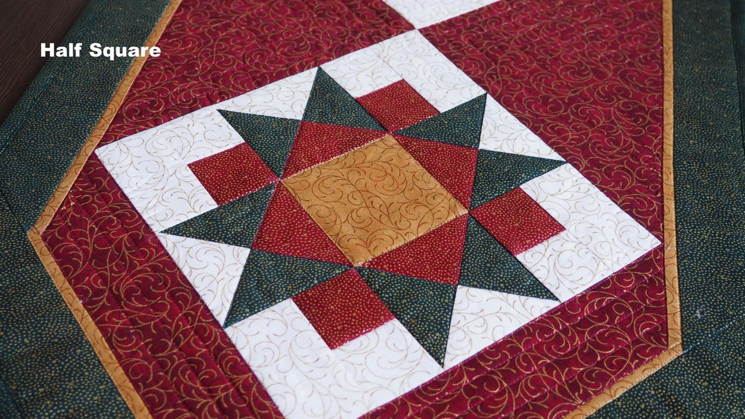 Patchwork Lineal Half Square (Dividieren Quadrate) - Neon