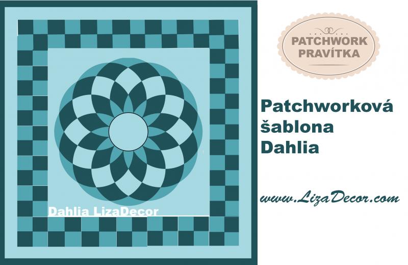 Patchwork Schablone Dahlia Large 80cm