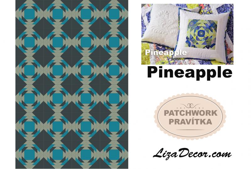 Patchwork Lineal Pineapple Large