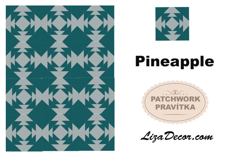 Patchwork Lineal Pineapple Large