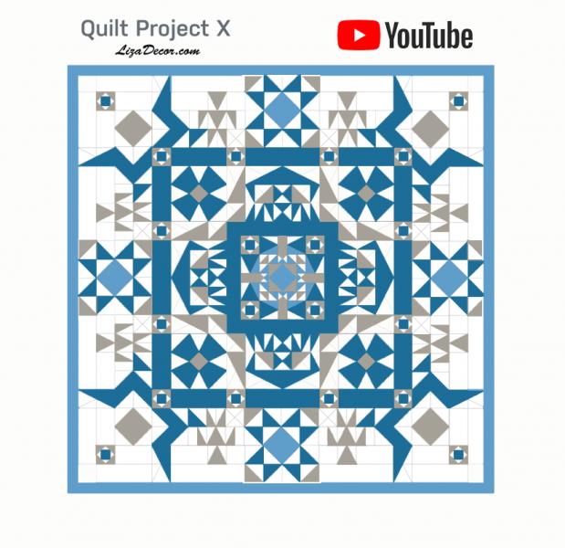 Sada Pravítek Half Square, Half Rectangle a Storm pro projekt QPX 