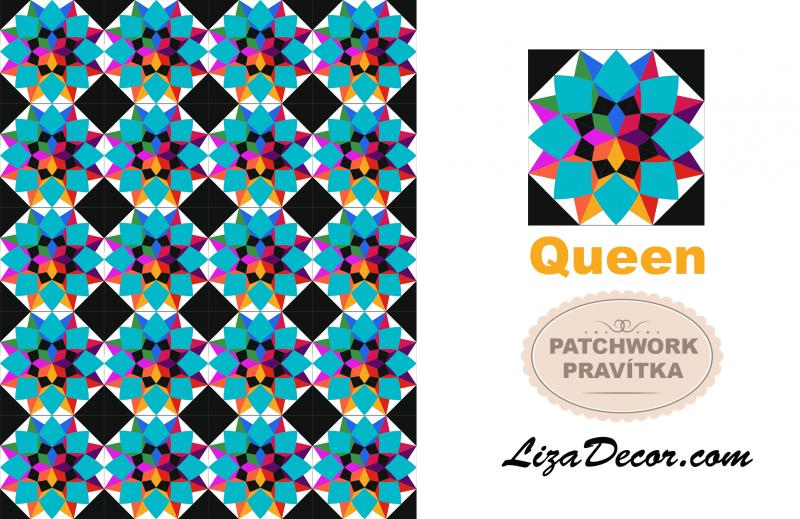 Patchwork schablonen Queen
