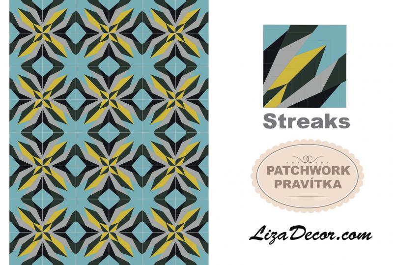 Patchworková šablona Streaks