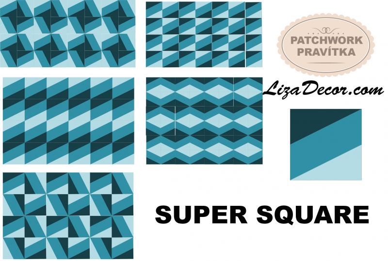 Patchworkové pravítko SUPER SQUARE 4,5