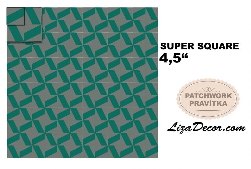 Patchworkové pravítko SUPER SQUARE 4,5