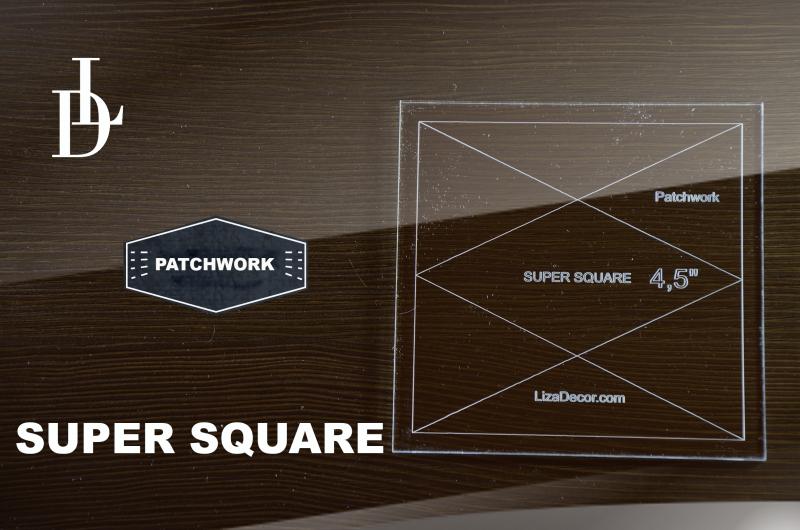 Patchworkové pravítko SUPER SQUARE 4,5