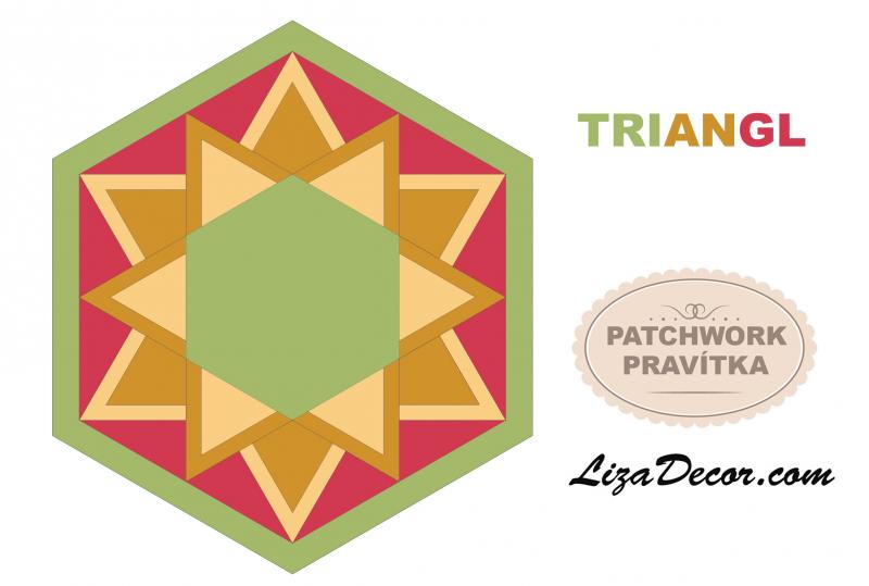 Patchwork Lineal Triangl 8 inch