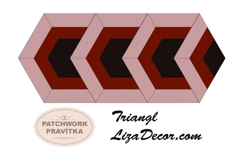 Patchwork Lineal Triangl 8 inch