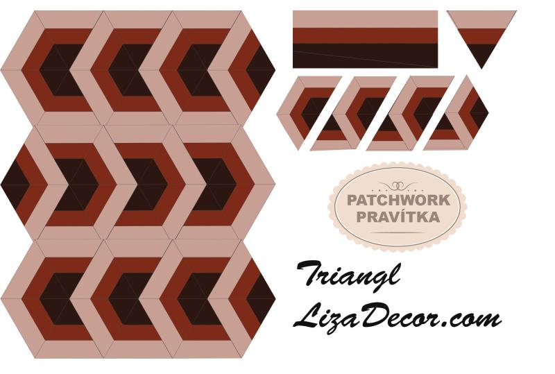 Patchwork Lineal Triangl 8 inch
