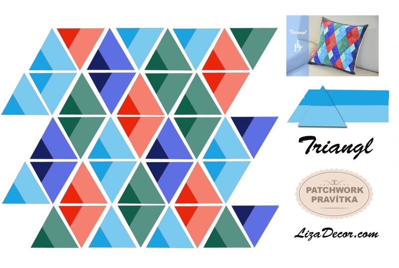 Patchwork Lineal Triangl 8 inch