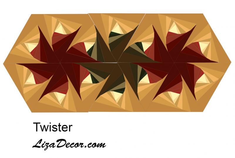 Patchwork Ruler Twister NEON