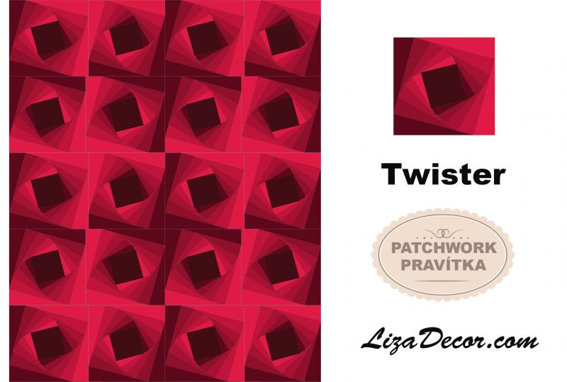 Patchwork Ruler Twister NEON