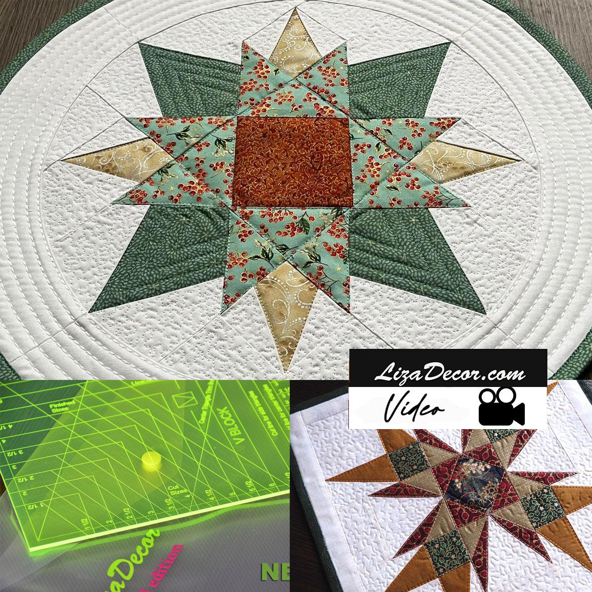 Patchworkové pravítko V Block 