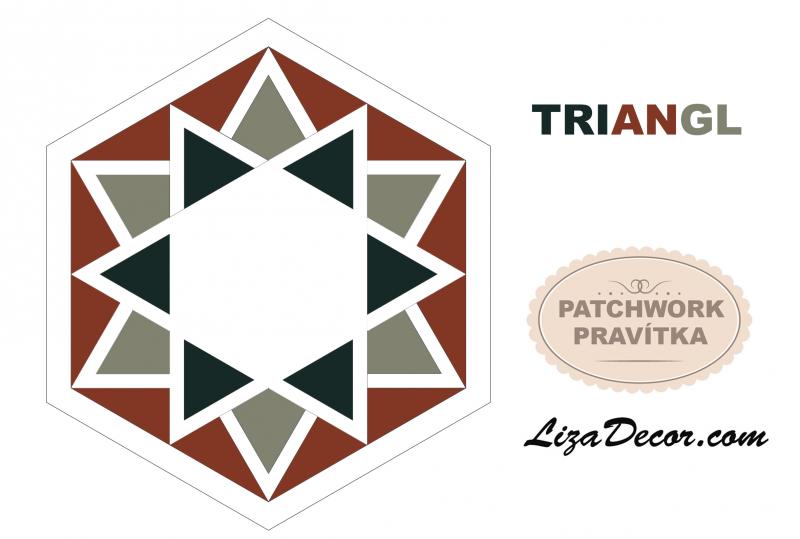 Patchwork Lineal Triangl 8 inch