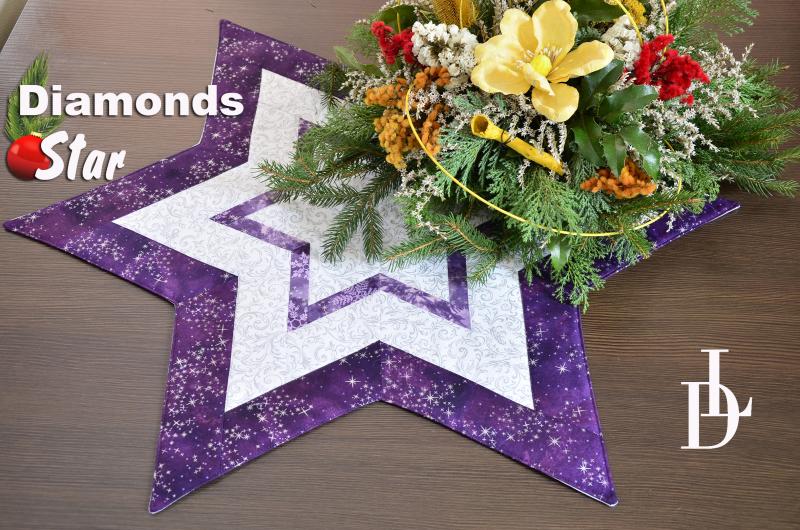Patchwork Ruler Diamonds 8,5 inch NEON