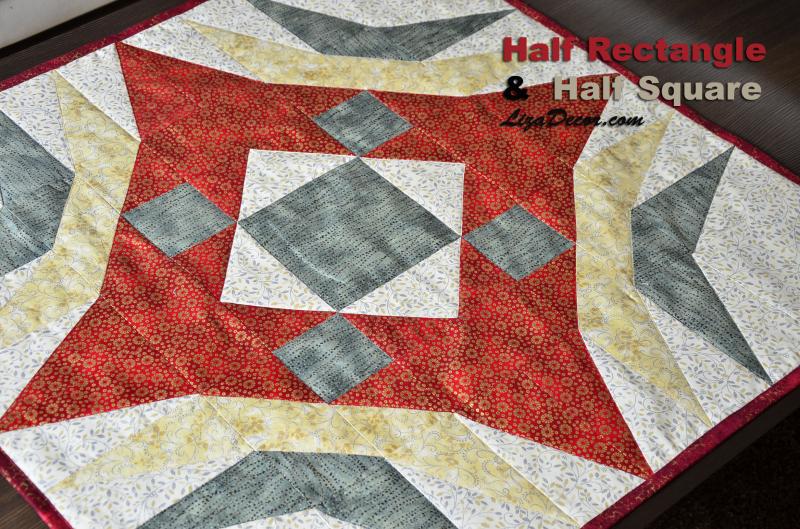 Patchwork Lineal Half Rectangle - Ein halbes Rechteck